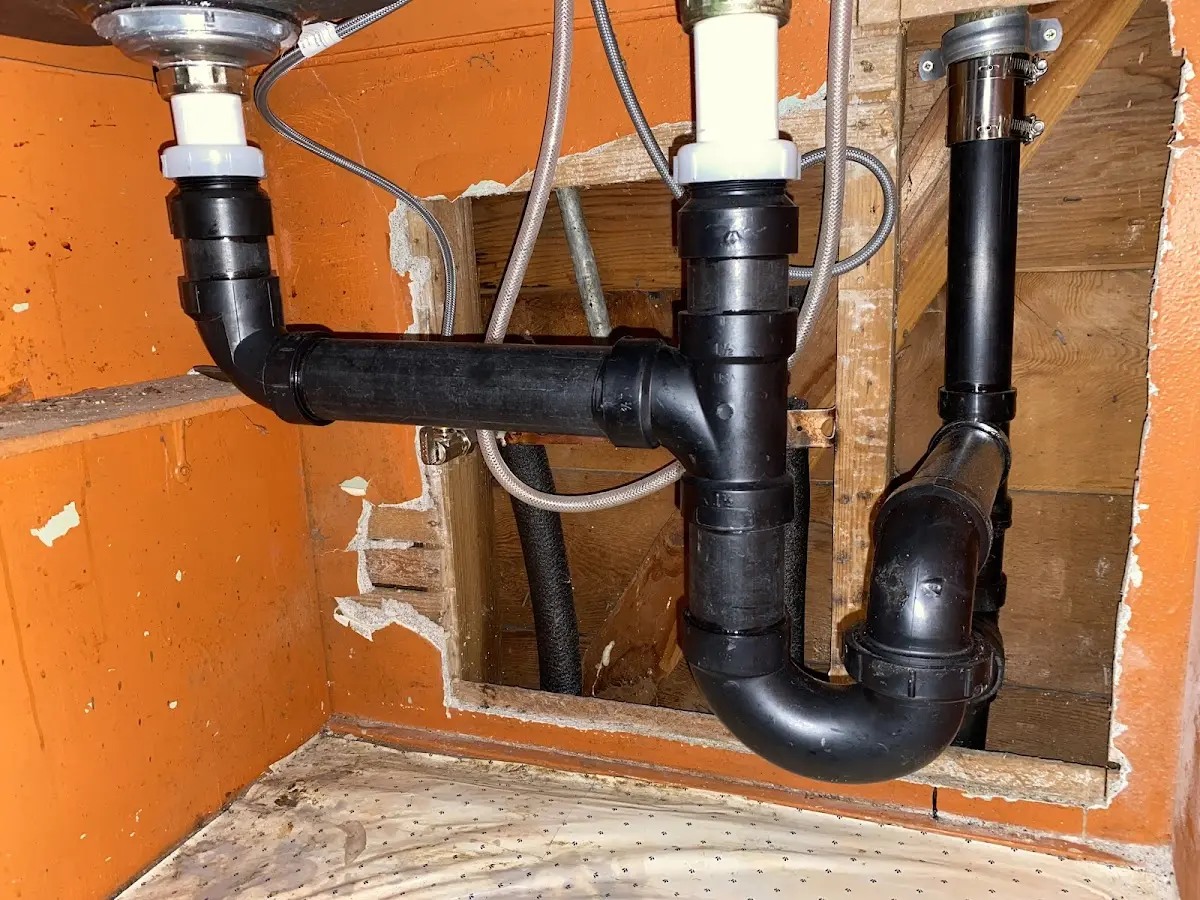 Professional Bathroom Installation equipment and tools on the job in Otsego Lake